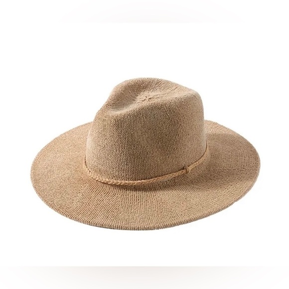 NWOT Boho Twist Rope Decoration Hat Elegant French Style Vintage Fedora